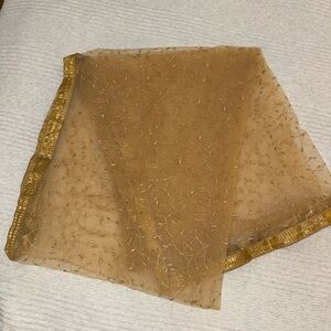 Gold Net Dupatta